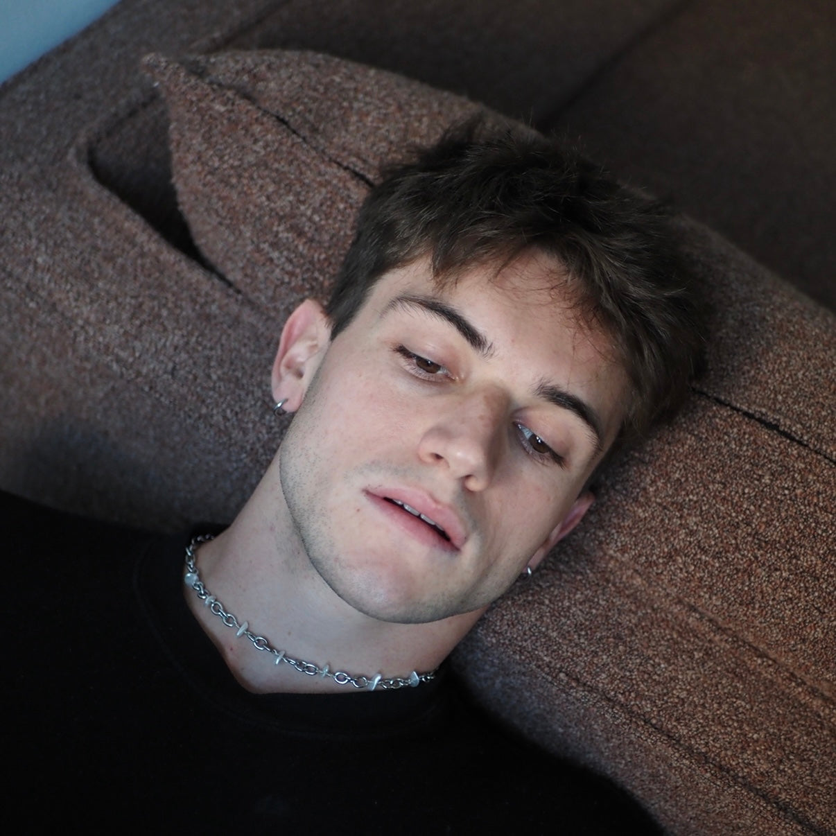 Metal Choker with Discs