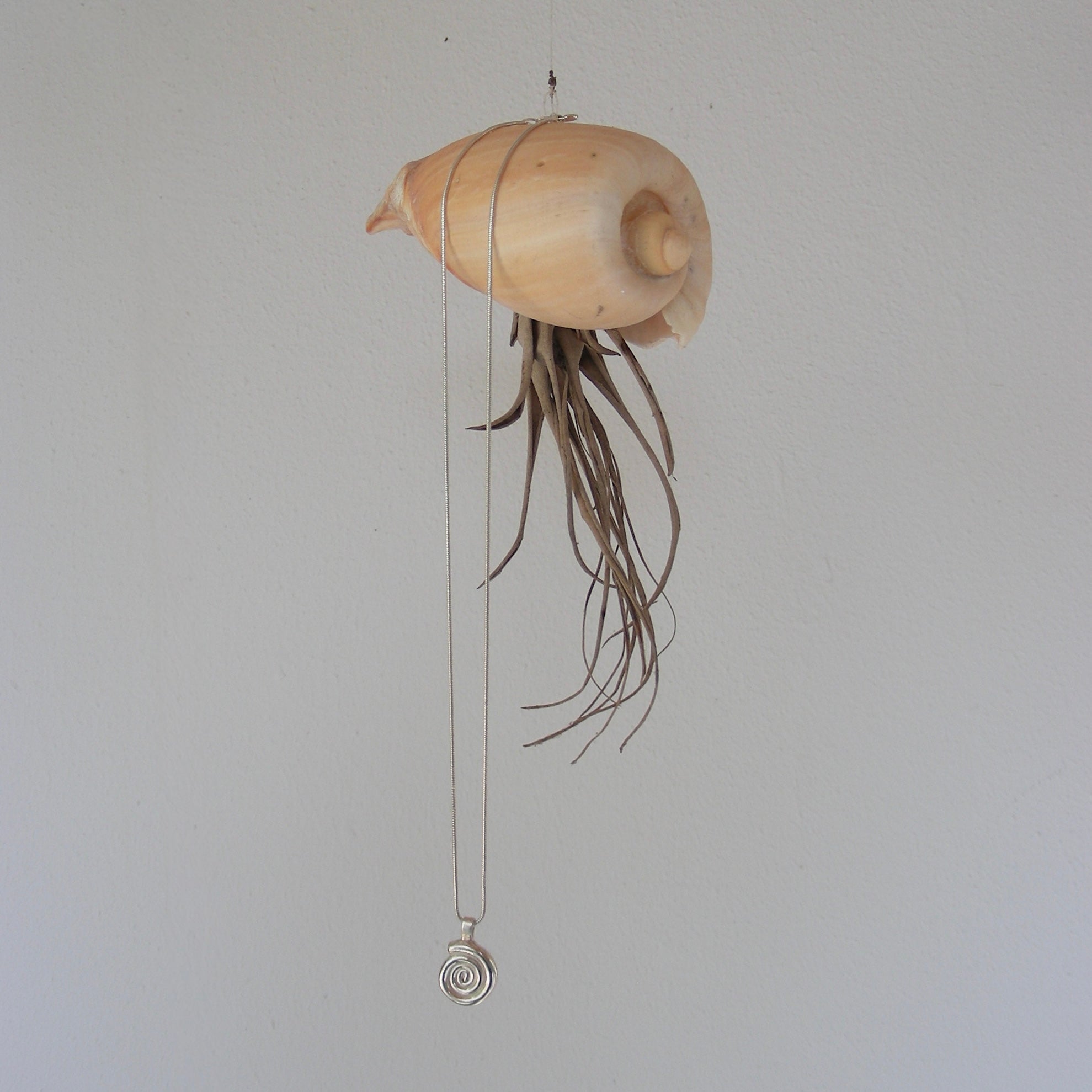 Noa - Silver Spiral Necklace
