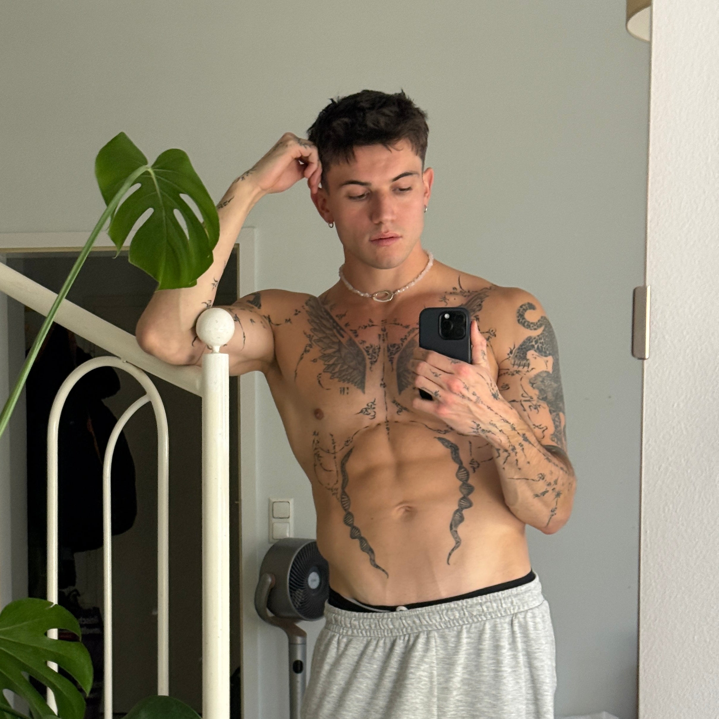 Stone Choker with Oval Spacer