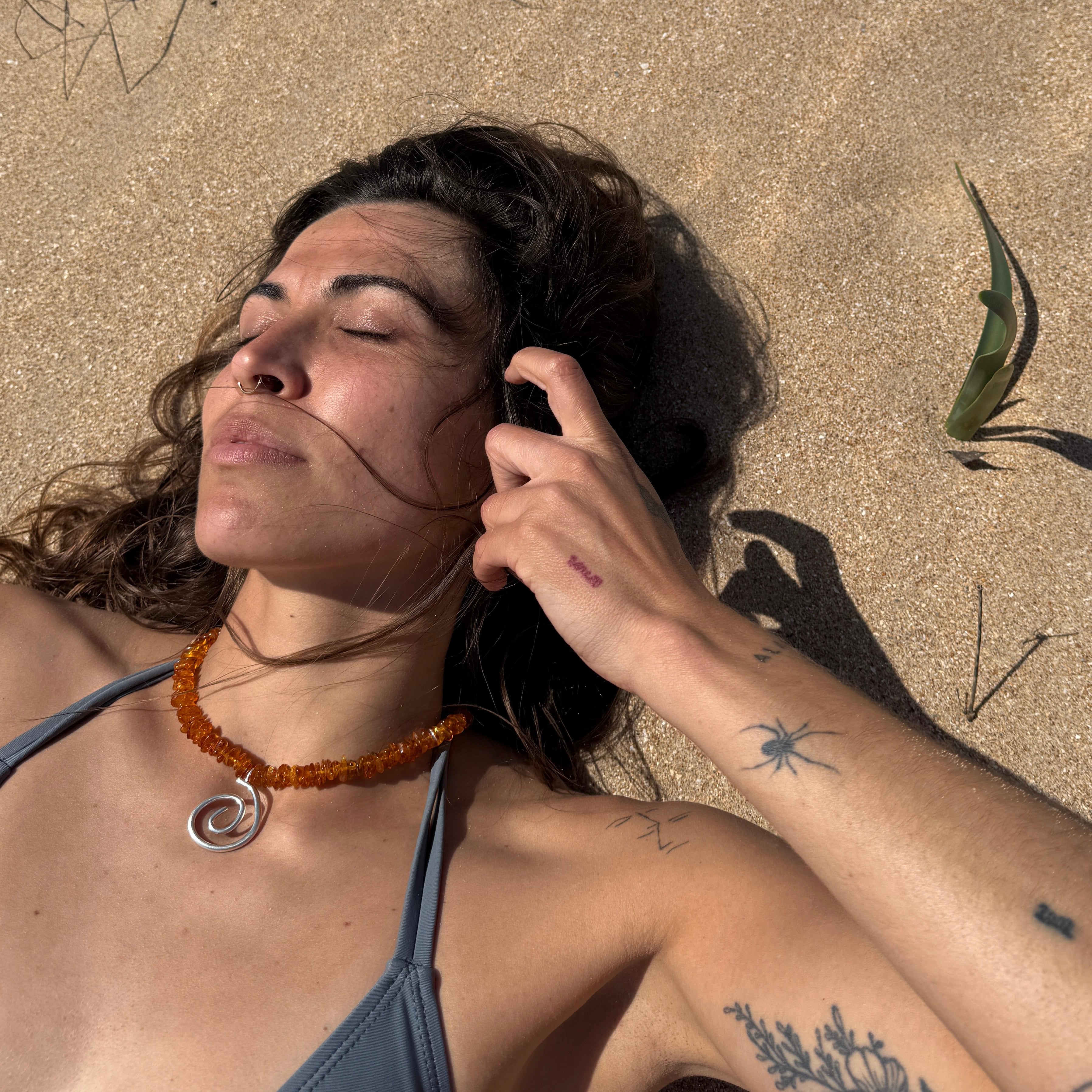 Coral - Amber Necklace