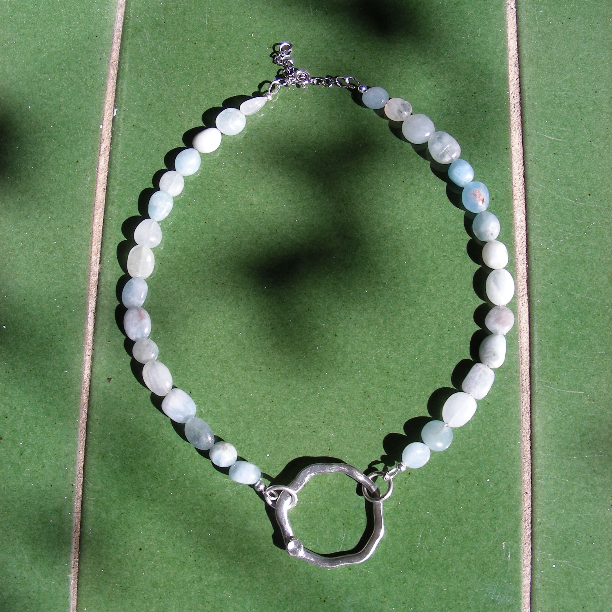 Azura - Aquamarine Ring Choker