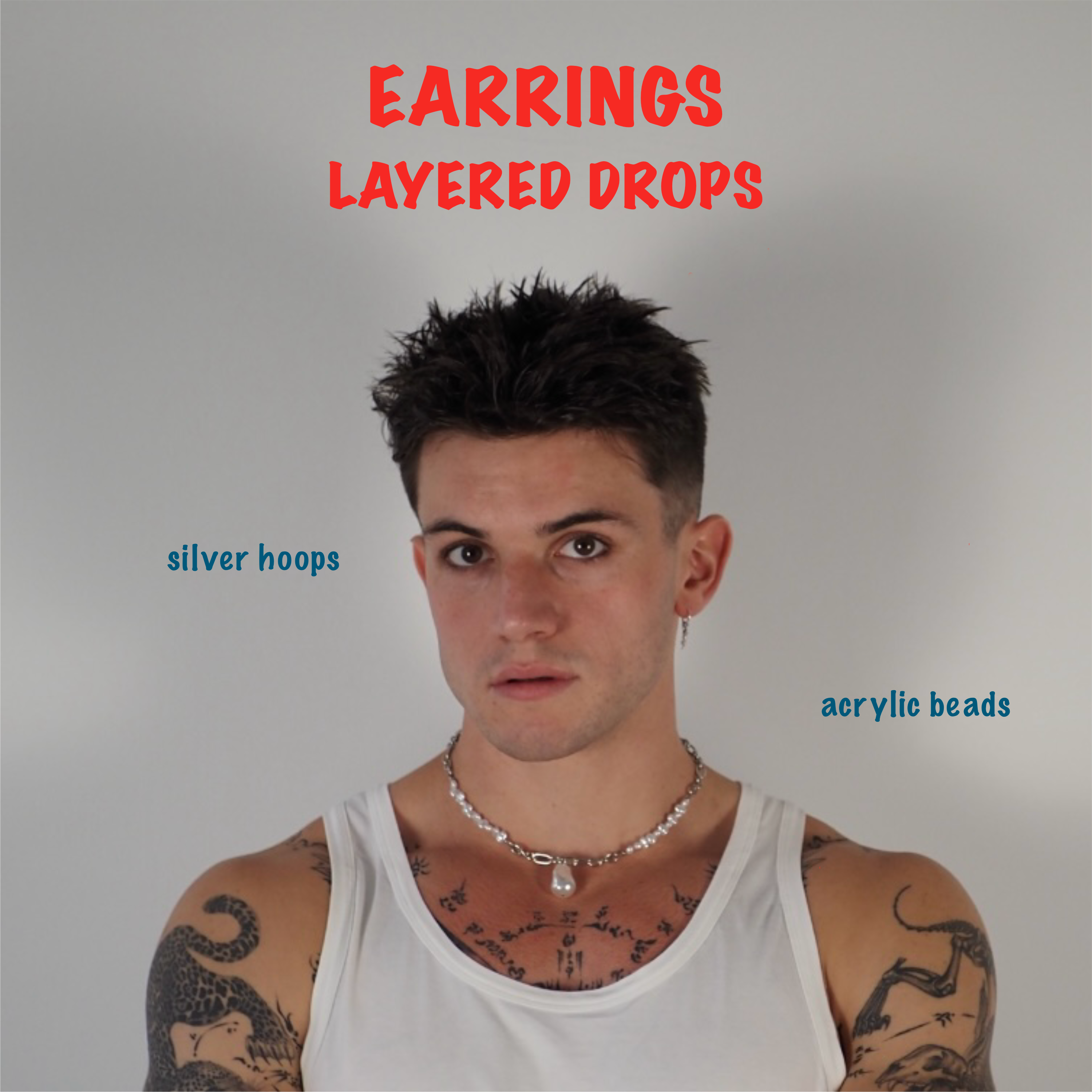 Earrings with Layered Drops