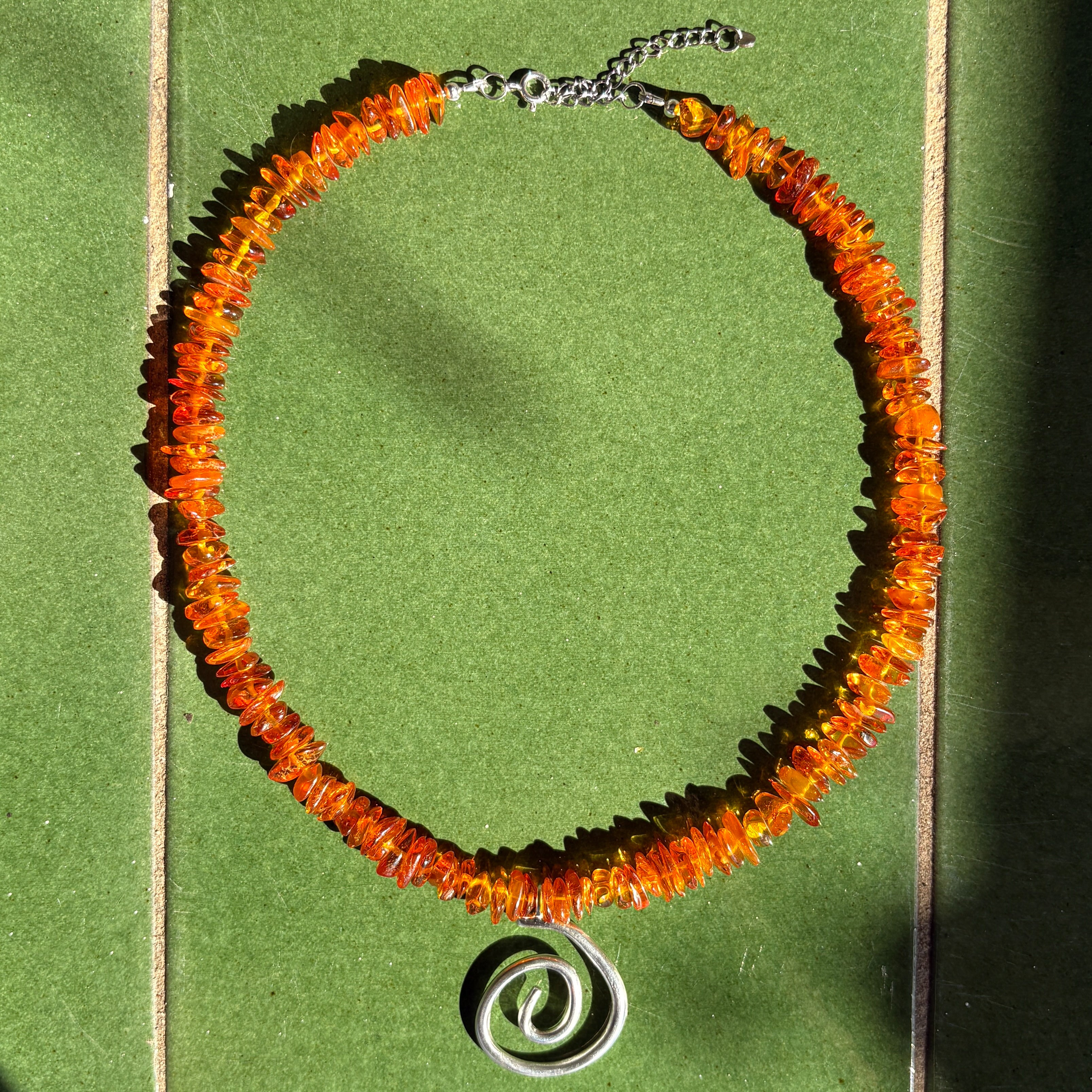 Coral - Amber Necklace