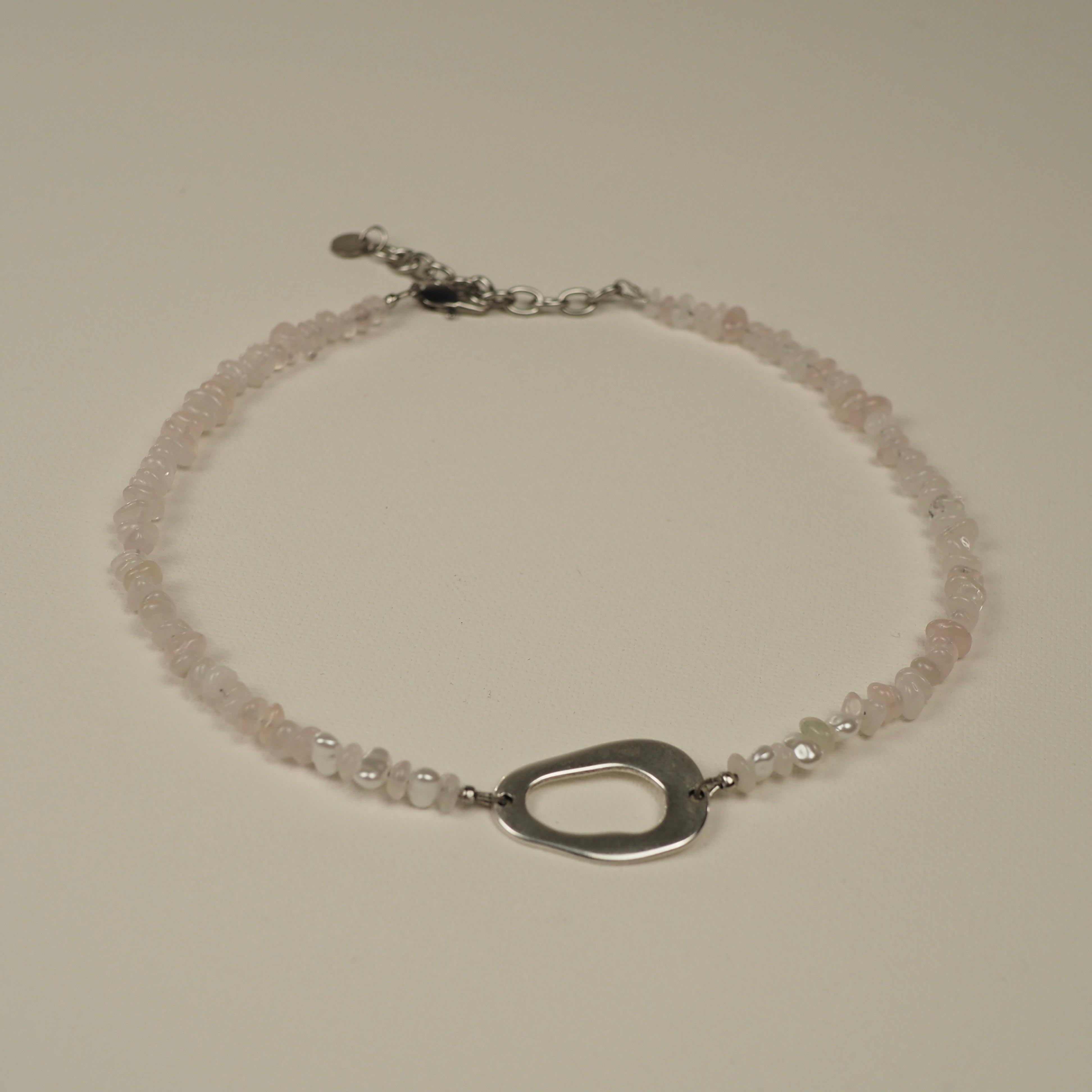 Stone Choker with Oval Spacer